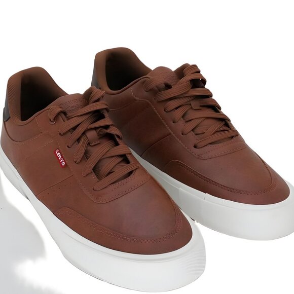 Levi\'s Men\'s Munro Lace-Up Sneakers Brown 9.5M